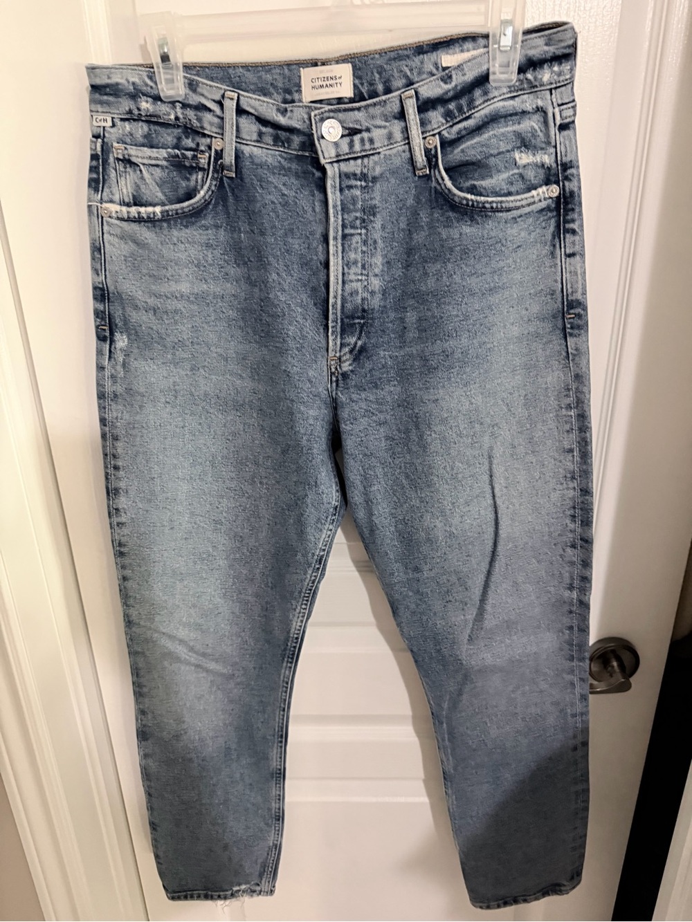 Citizens Of Humanity Light Wash Cropped Ankle Jeans